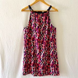 TRINA TURK Women's Size Small Halter Shift Dress Geometric Circle Design